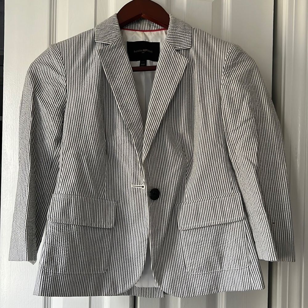 3/4 sleeve banana republic jacket
